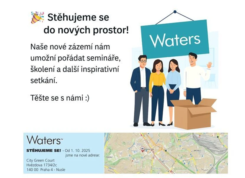 Waters Corporation / Taťána Halešová: Waters se stěhuje do nových prostor