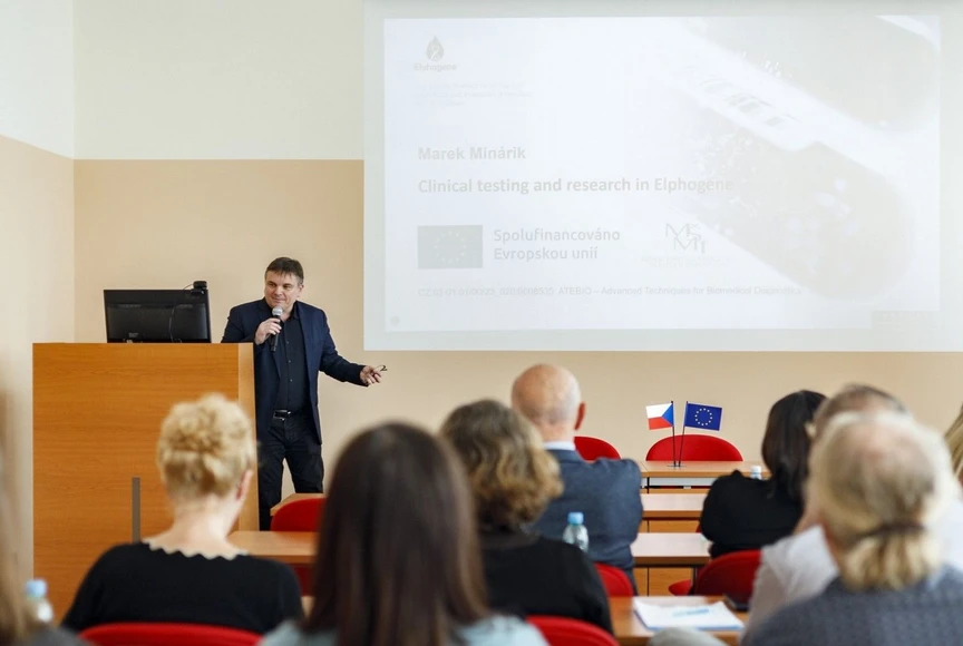 Watrex: Project ATEBIO -Fig.1 General Director of Watrex Prague doc. RNDr. Marek Minárik Ph.D., MBA became the chairman at the meeting of the ATEBIO team.