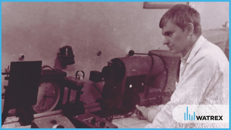 Watrex: Fig. 2: Milan Minárik at the Czechoslovak Academy of Sciences, ca. 1966.