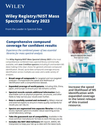 Wiley Registry/NIST Mass Spectral Library 2023