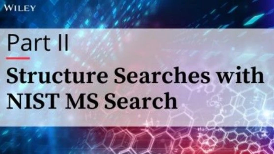 Wiley: Structure Searches with NIST MS Search