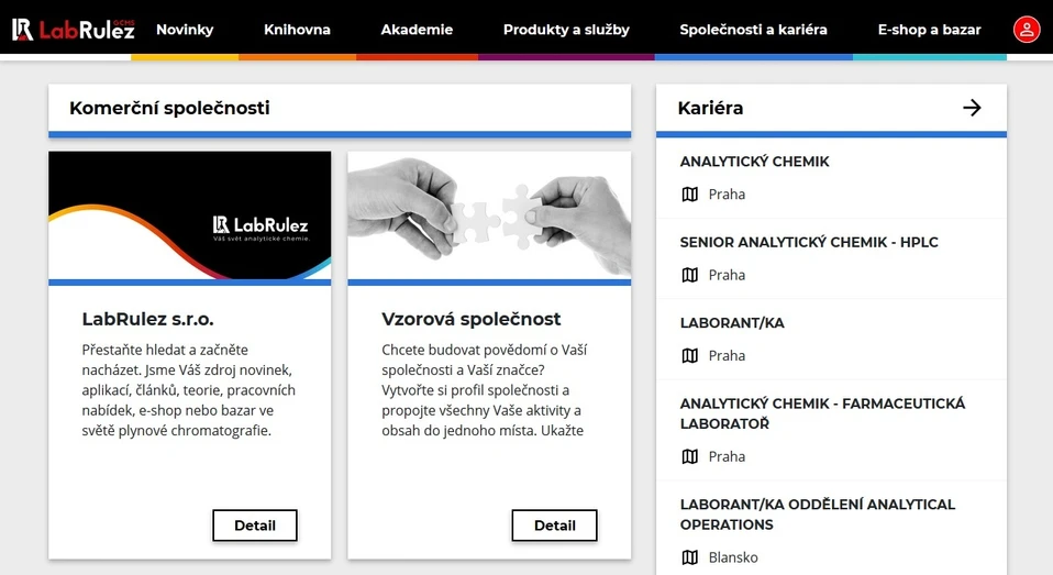 <p>LabRulez: Sekce Společnosti a kariéra</p>
