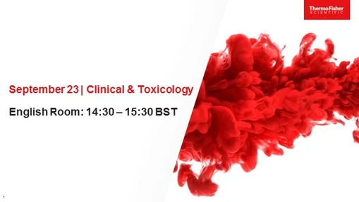 LC-MS User Meeting 2020 - Clinical Toxicology - English Afternoon Session 