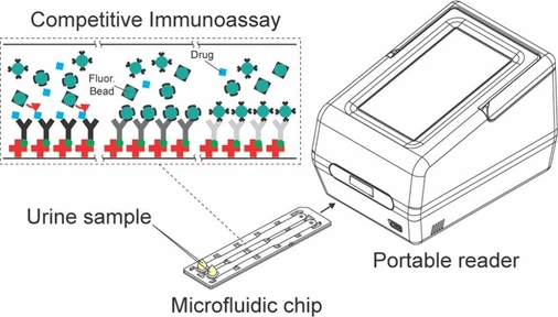 On-Site Microfluidic Assay for the Detection of Multiple Drugs in Urine