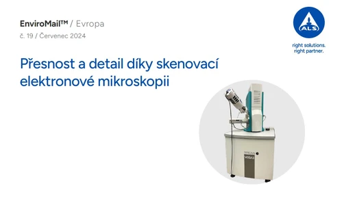EnviroMail™19/Evropa: Přesnost a detail díky skenovací elektronové mikroskopii