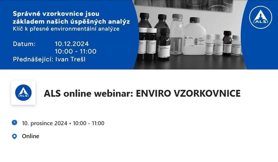 ALS Czech Republic: Správné VZORKOVNICE jsou základem našich úspěšných analýz