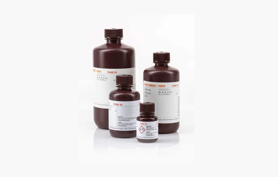 <p>ANALYTIKA: Vodný kalibrační roztok ASTASOL® INT-MIX3</p>