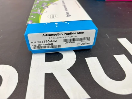 Agilent AdvanceBio Peptide Mapping 120Å, 2.1 x 150 mm, 2.7 µm HPLC column 653750-902 (New)