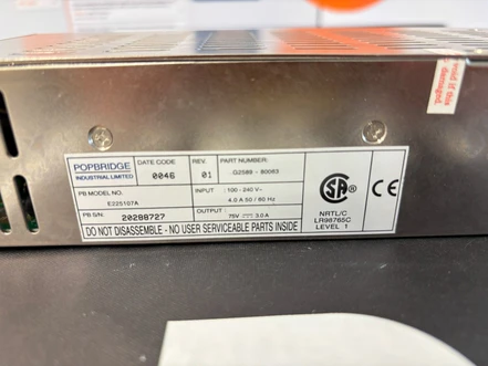 Agilent napájecí zdroj Popbridge pro turbomolekulární pumpy, G2589-80063 (testováno)