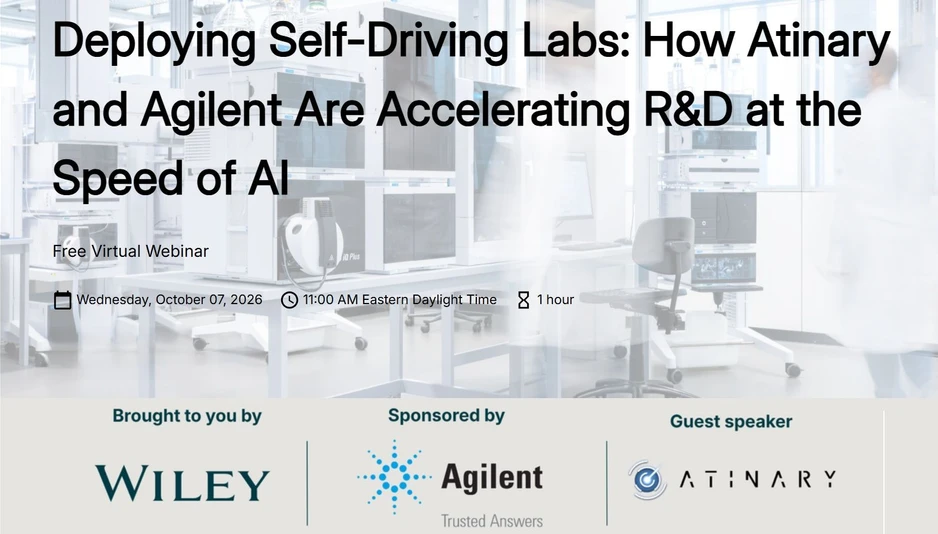 Agilent Technologies: Deploying Self-Driving Labs: How Atinary and Agilent Are Accelerating R&D at the Speed of AI
