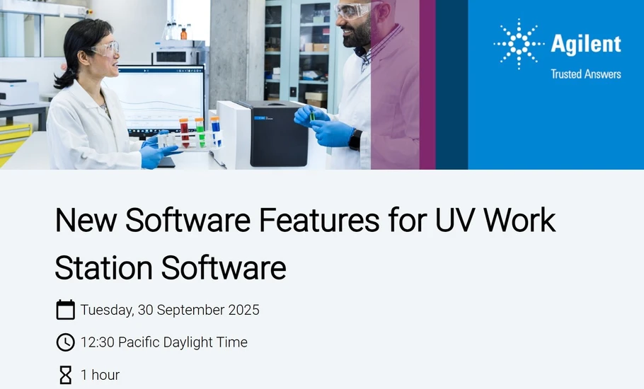 Agilent Technologies: New Software Features for UV Work Station Software