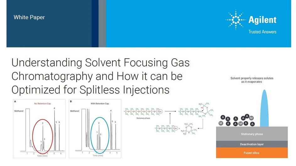 <p>Agilent Technologies / Altium International: Understanding Solvent Focusing Gas Chromatography and How it can be Optimized for Splitless Injections</p>