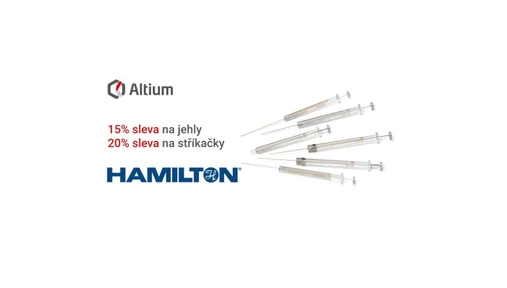 Altium - Akční nabídka na stříkačky a jehly HAMILTON