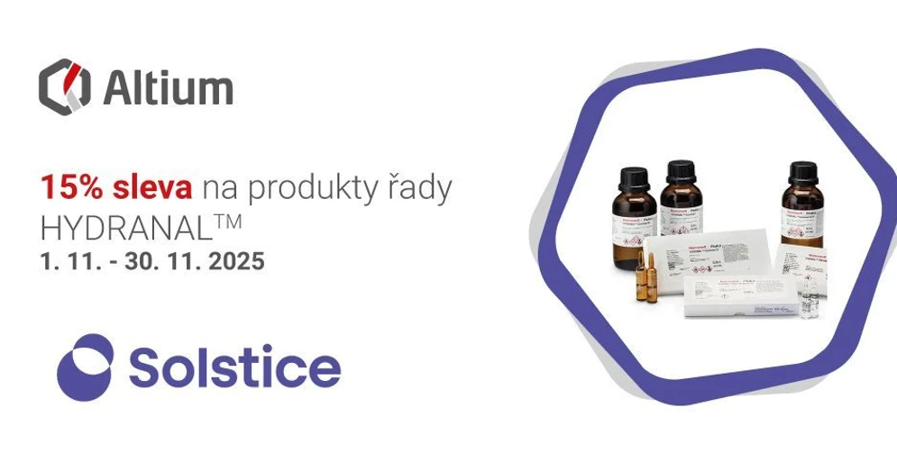<p>Altium International: Využijte 15% slevu na vybrané produkty Hydranal po celý listopad!</p>