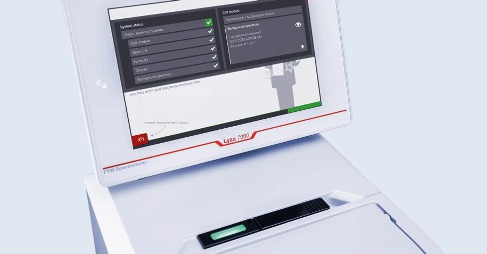 Anton Paar: Lyza 7000 FTIR spektrometr.