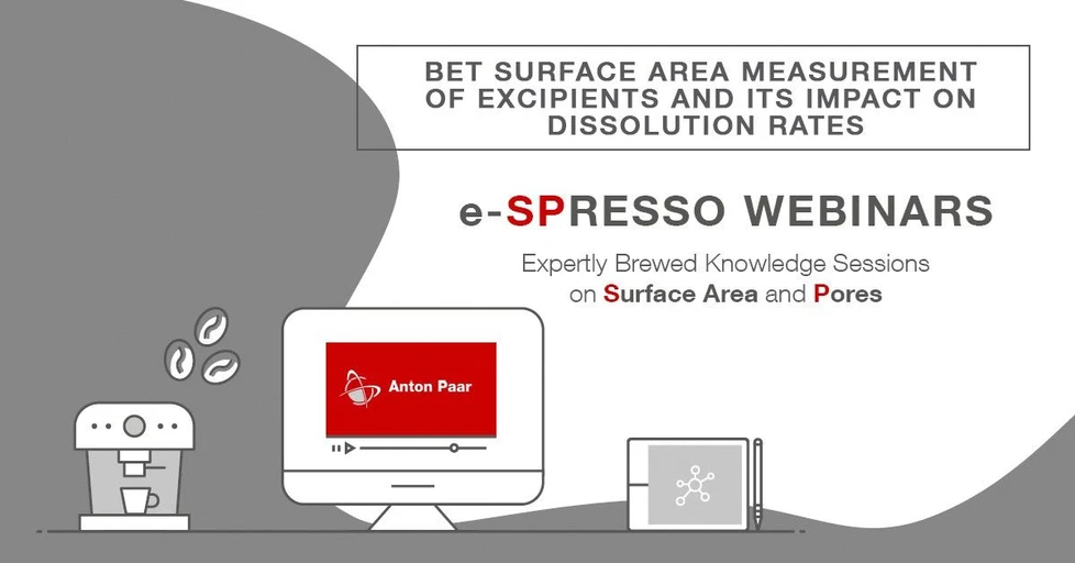 Anton Paar: BET surface area measurement of excipients and its impact on dissolution rates