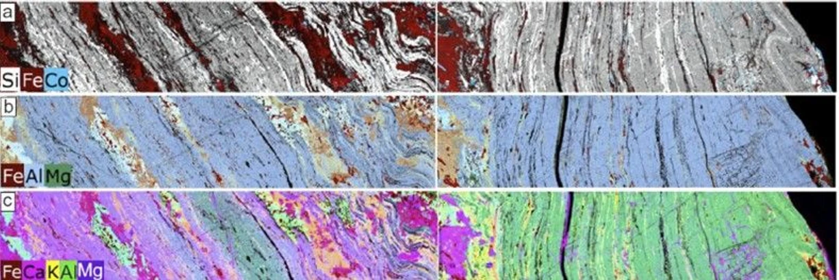 Bruker: Multi-element micro-X-ray fluorescence (micro-XRF) images of the Co-bearing ore.