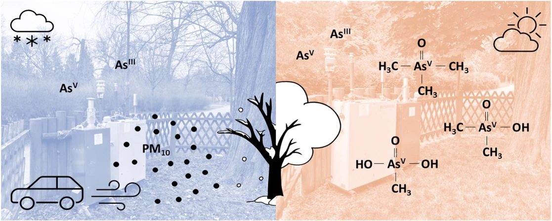 CDV: Seasonal variation of arsenic in PM10 and PMx in an urban park - The influence of vegetation-related biomethylation on the distribution of its organic species and air quality