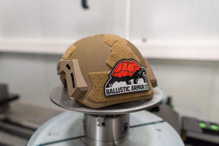 CEITEC BUT/CEITEC BUT with the permission of Ballistic Armor Co.: Professional Protective Gear Under X-Rays: CEITEC Researchers Verify the Quality of a Ballistic Helmet Without Making a Single Cut: Bastion Helmet by Ballistic Amor Co. scanned at CTLAB CEITEC.