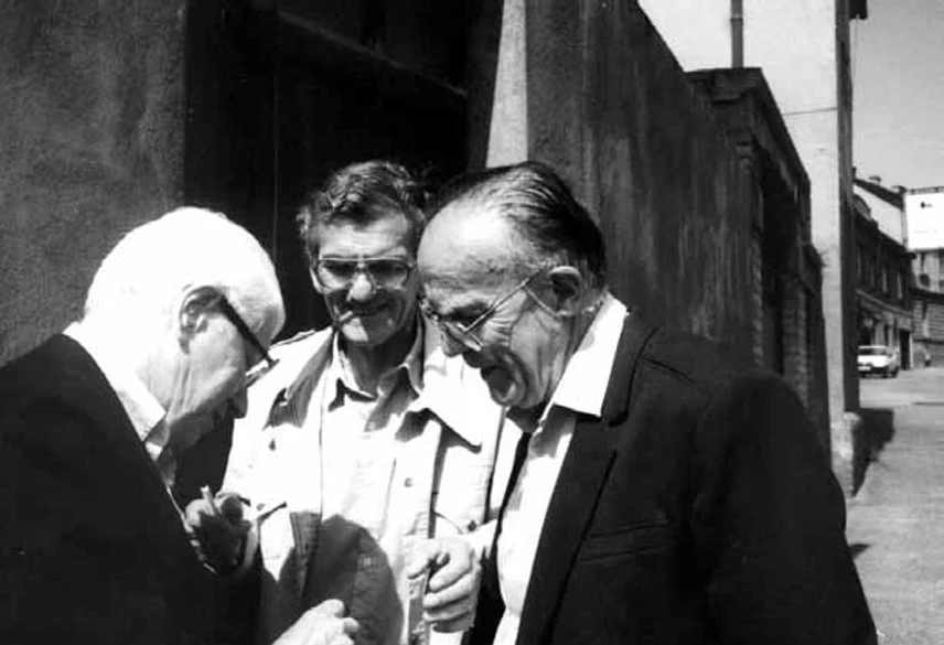 ČSHS: Obrázek 3: Dr. Seymour Meyerson (vlevo), autor a Dr. Vladimír Hanuš