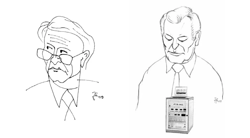 ČSHS/Zdeněk Herman: Erich Schmid (Rakousko) a Werner Lindinger (Rakousko)