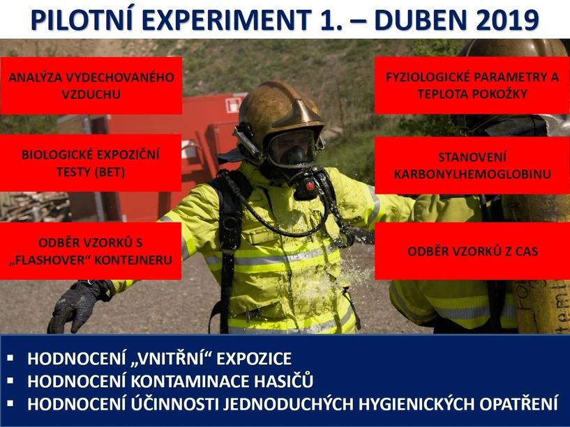 ČVUT v Praze: Expozice a fyziologická zátěž organismu hasiče v podmínkách požárního zásahu