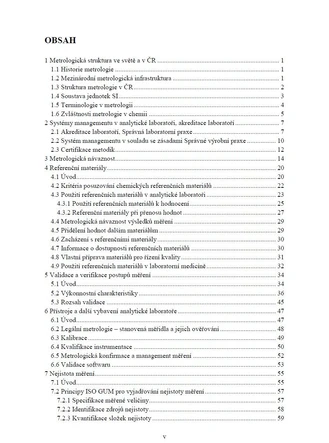 Kvalimetrie 23 - Měření v chemii – Stručný přehled metrologie v chemii