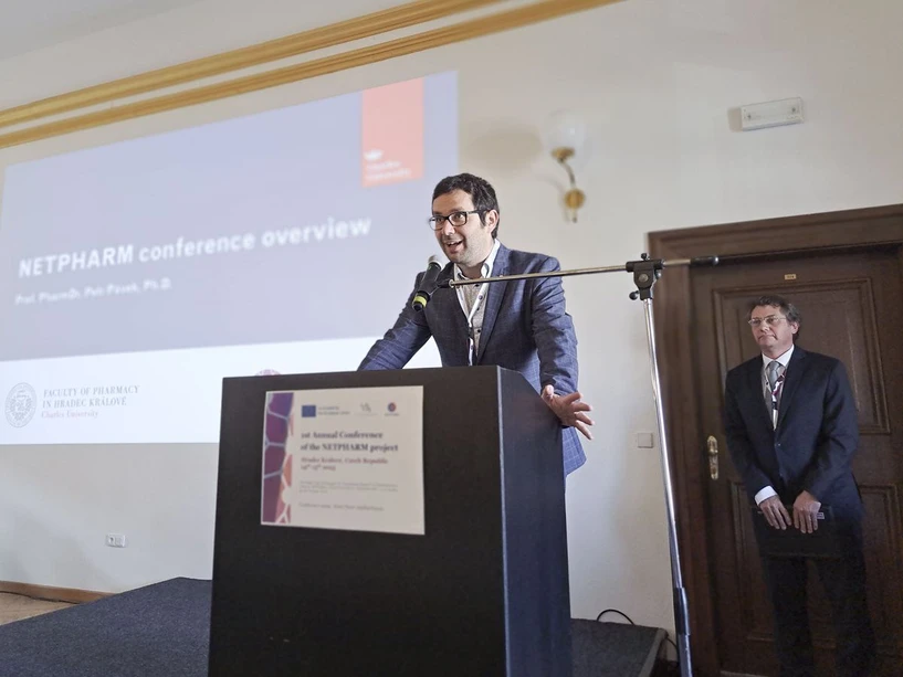 FF UK/Ing. Jan Škop/Mgr. Martina Kopecká Jurčeková: Successful Gathering of Leading Scientists: The First Annual International NETPHARM Conference (Assoc. Prof. Jaroslav Roh)