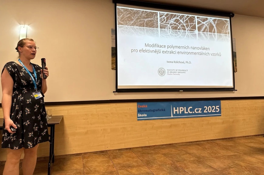 HPLC.cz: Den 2 - Modifikace polymerních nanovláken pro efektivnější extrakci environmentálních vzorků (Ivona Kolichová)