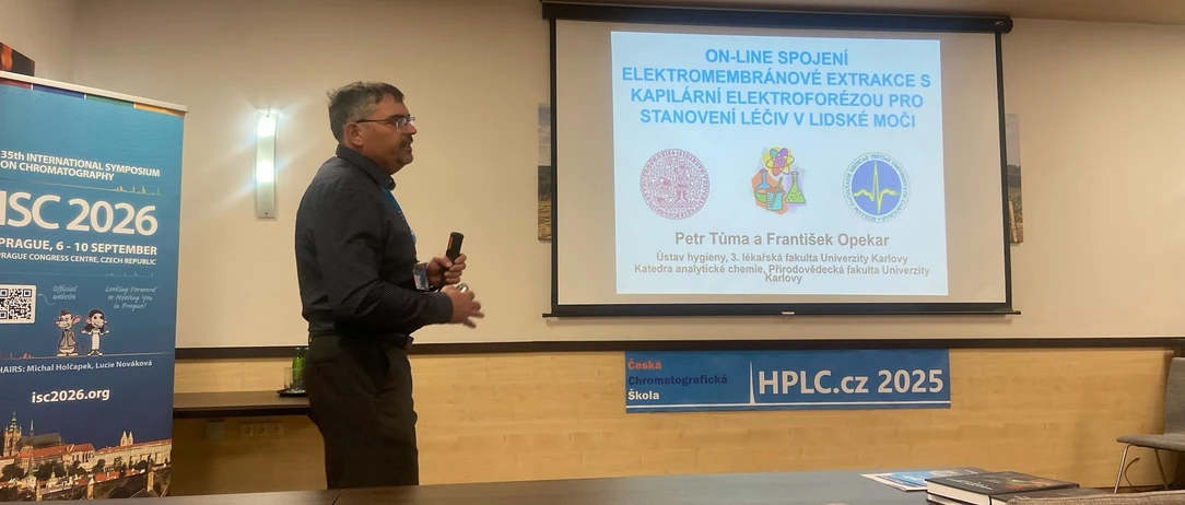 HPLC.cz: Den 3 - On-line spojení elektromembránové extrakce s kapilární elektroforézou pro stanovení léčiv v lidské moči (Petr Tůma)