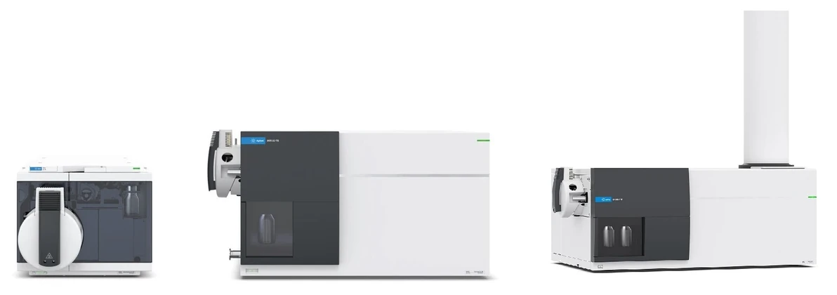 HPST: Hmotnostní spektrometry pro kapalinovou chromatografii Agilent Technologies iQ LC/MSD, 6475 LC/QQQ a 6545 LC/Q-TOF