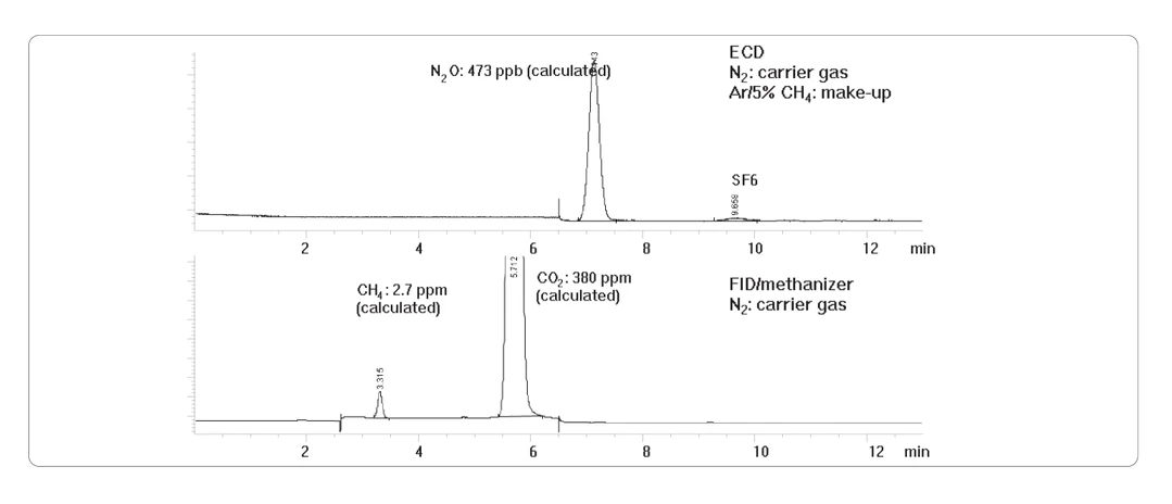 HPST: Obrázek 4: Chromatogram reálného vzorku