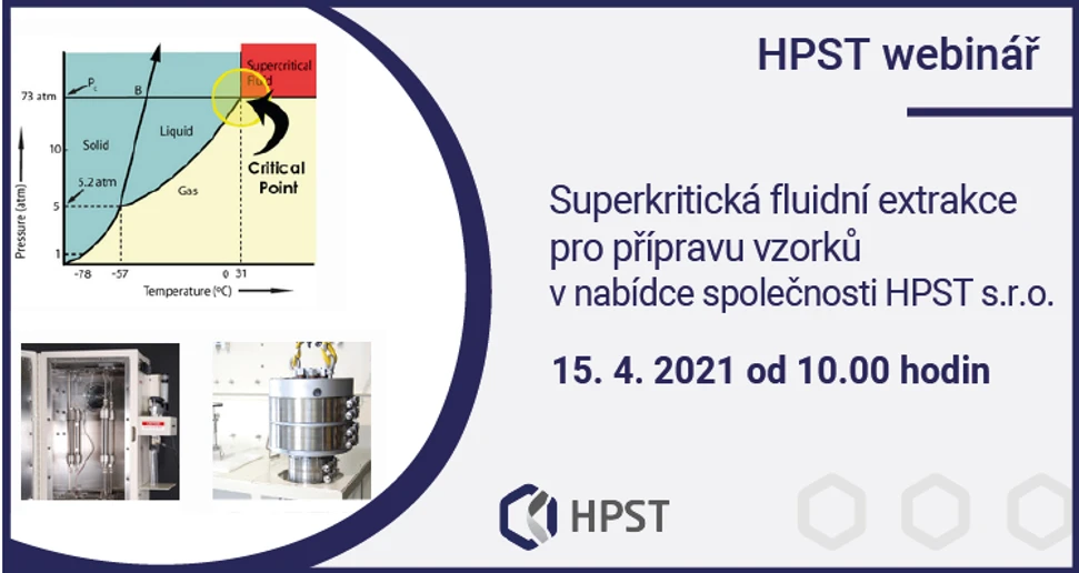 HPST: Superkritická fluidní extrakce pro přípravu vzorků v nabídce společnosti HPST s.r.o.