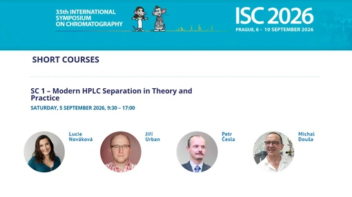 ISC 2026 – Krátký kurz 1: Moderní HPLC separace v teorii a praxi