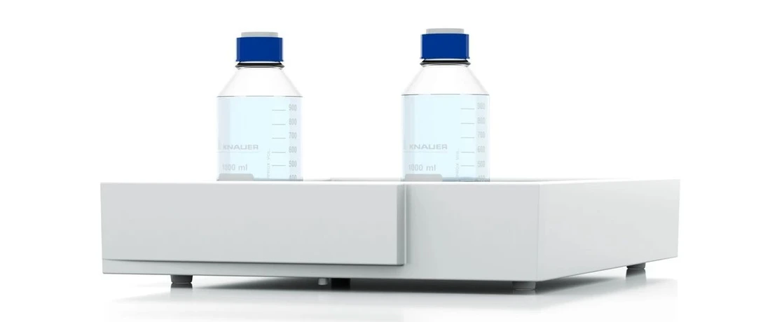 Knauer: AZURA Eluent tray E 2.1L - Eluent tray for up to 6 x 1000 ml bottles, (delivery without bottles), or 4 x 2.5 l bottles, or 2 x 5 l bottles, or 1 x 10 l bottle