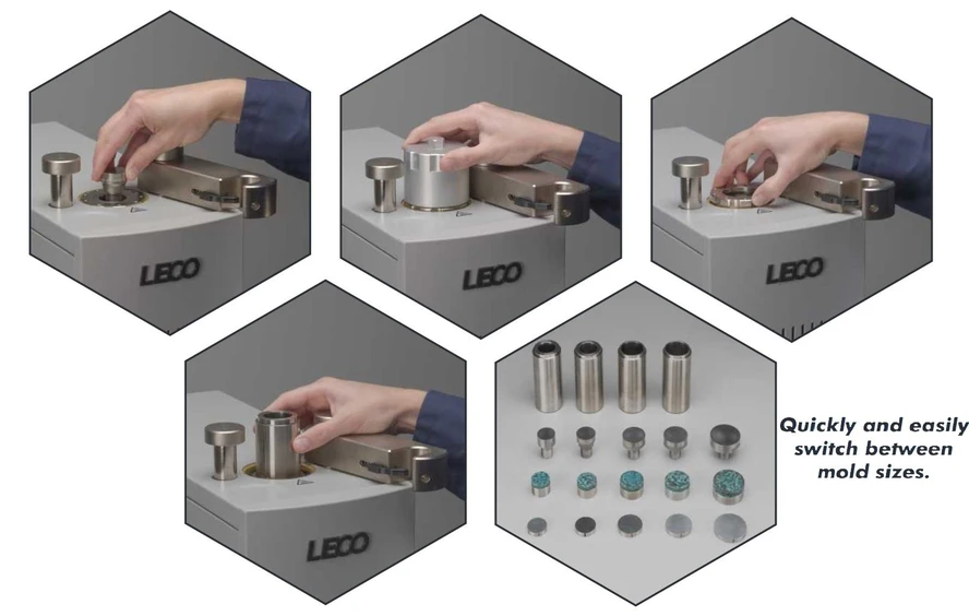 LECO MX Fixační lisy pro metalografické vzorky: Model MX500