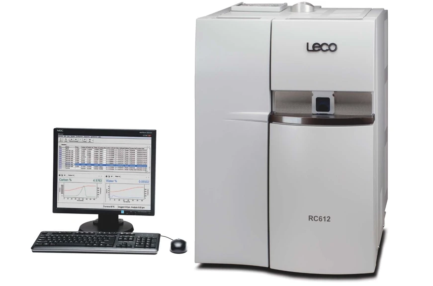 LECO RC612 Vícefázové stanovení uhlíku a vody.