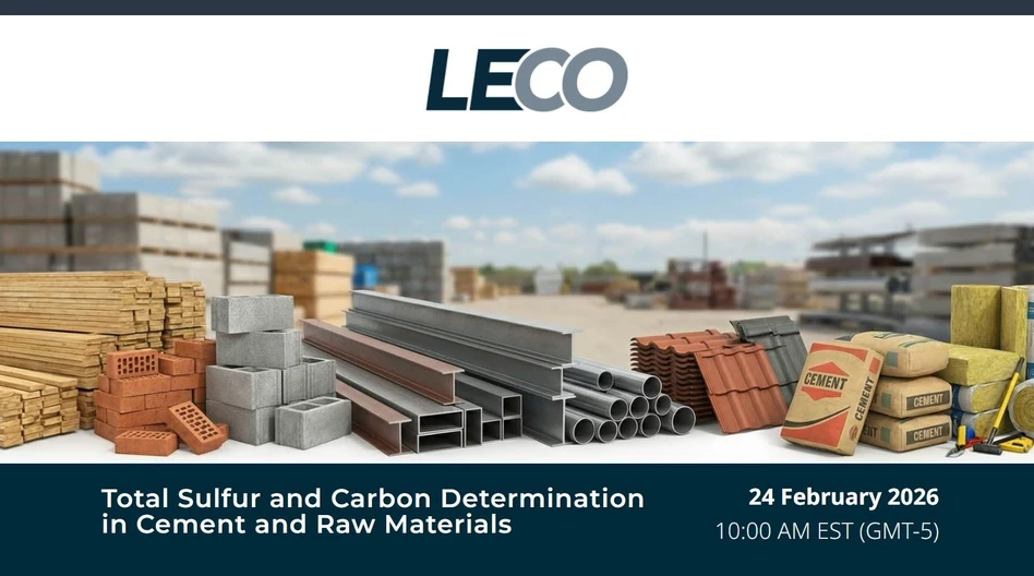 LECO: Total Sulfur and Carbon Determination in Cement and Raw Materials