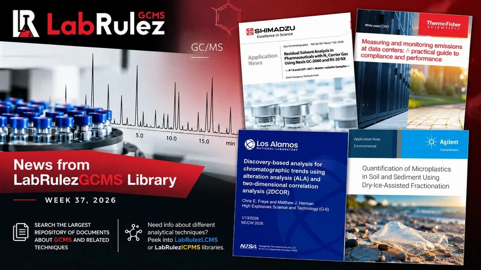 <p><strong>LabRulez / AI:</strong> News from LabRulezGCMS Library - Week 37, 2026</p>