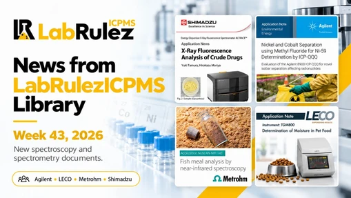 News from LabRulezICPMS Library - Week 43, 2026
