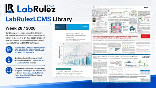 News from LabRulezLCMS Library - Week 28, 2026