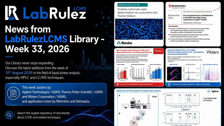 <p><strong>LabRulez / AI:</strong> News from LabRulezLCMS Library - Week 33, 2026</p>
