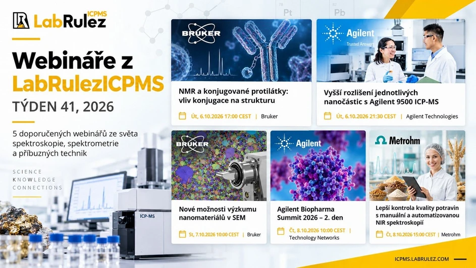 <p>LabRulez / AI: Webináře LabRulezICPMS týden 41/2026</p>