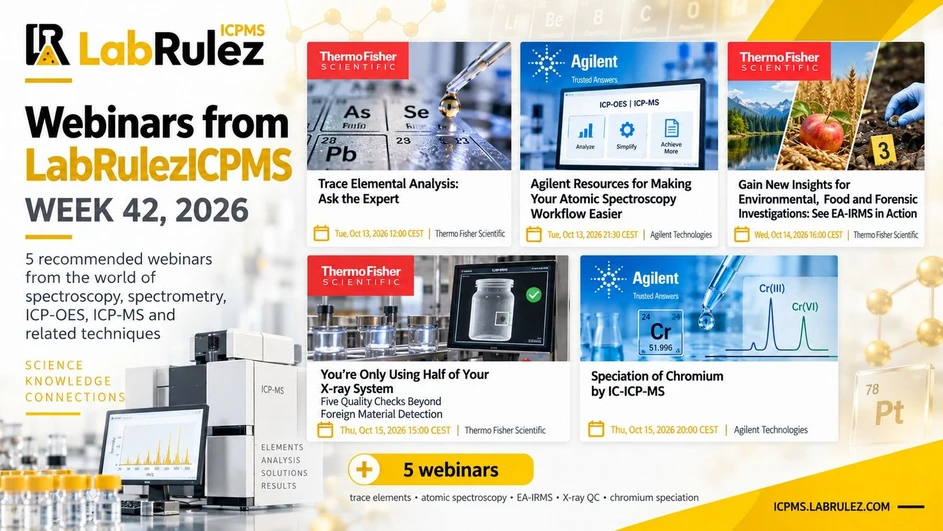 <p>LabRulez / AI: Webinars LabRulezICPMS Week 42/2026</p>