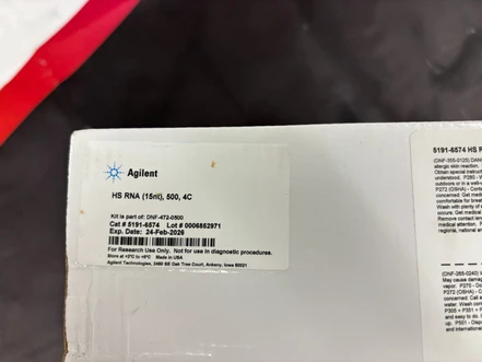 Agilent HS RNA (15nt) Kit, 5191-6574 (New)