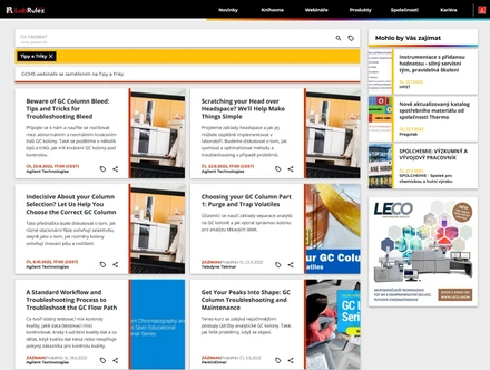 GC a GC/MS webináře Tipy a Triky 2022 + týden 30/2022