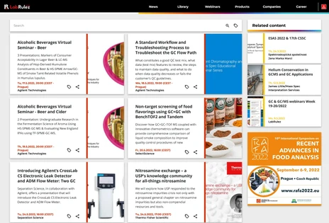 GC & GC/MS webinars Week 20-21/2022