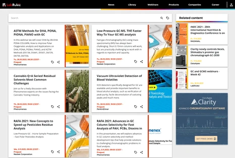 GC and GCMS webinars Week 43 + RAFA 2021 overview