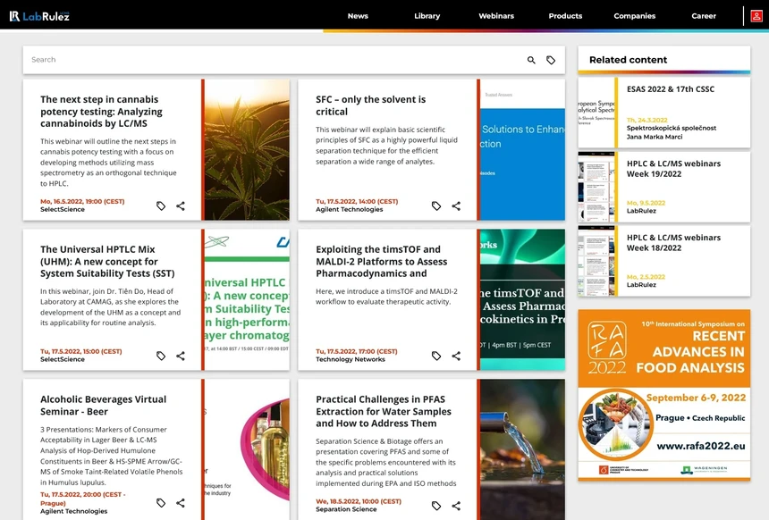 <p>LabRulez: HPLC &amp; LC/MS webinars Week 20/2022</p>
