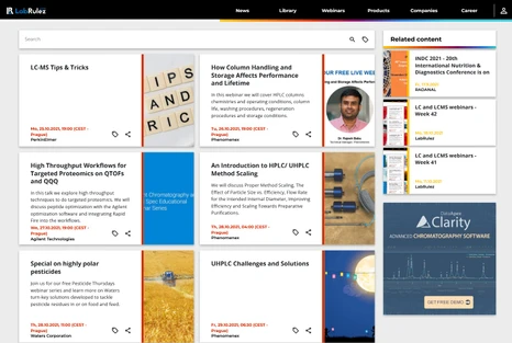 LC and LCMS webinars Week 43 + RAFA 2021 overview
